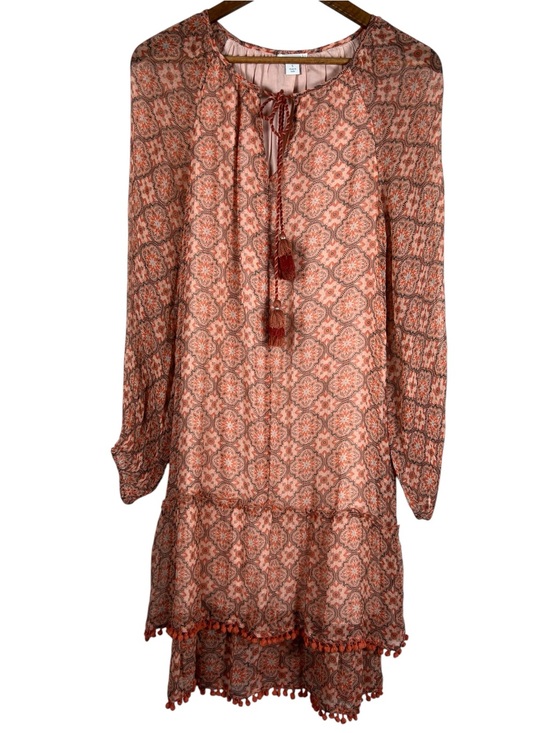 Sundance Dresses & Skirts - Sundance Mosaic Breeze Tiered Dress Womens S Cupro Tassel Boho Chic Festival